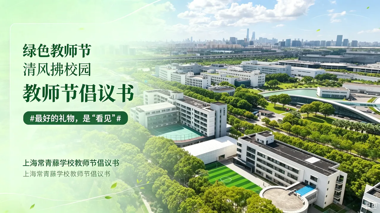 上海常青藤学校教师节倡议书