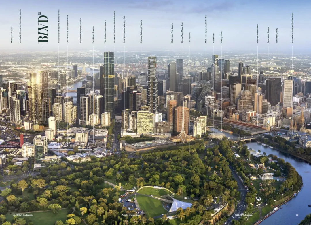 Melbourne Square坐落于墨尔本著名的南岸艺术区