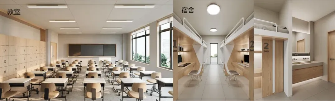 行中新校区位于宝山区顾村镇沈杨村核心地段，学校占地200余亩（图 2）