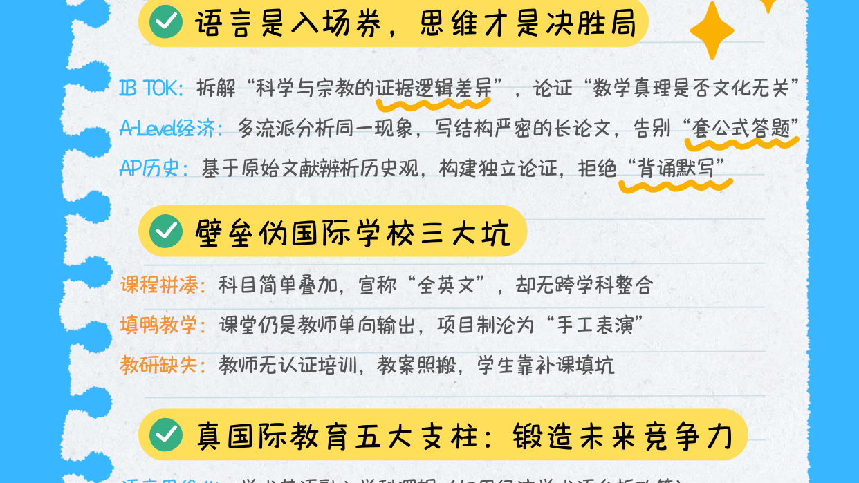 一篇直接让你看懂国际课程!