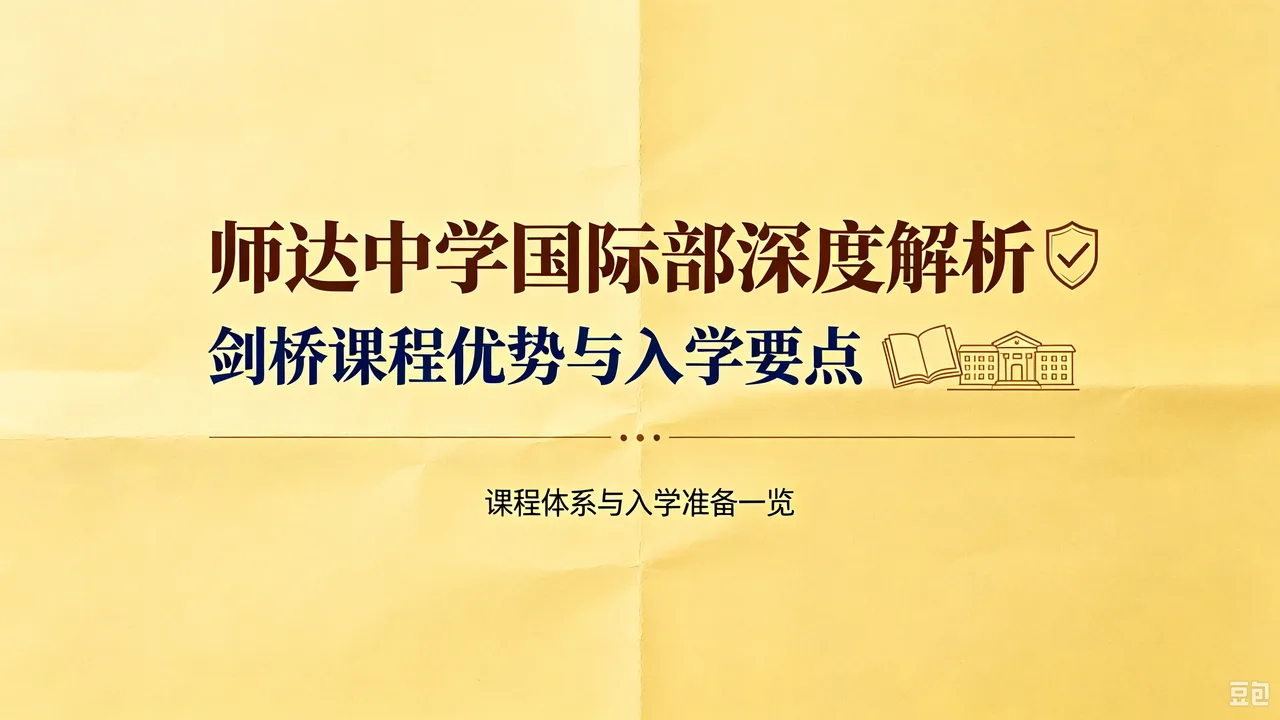 师达中学国际部深度解析：剑桥课程优势与入学要点