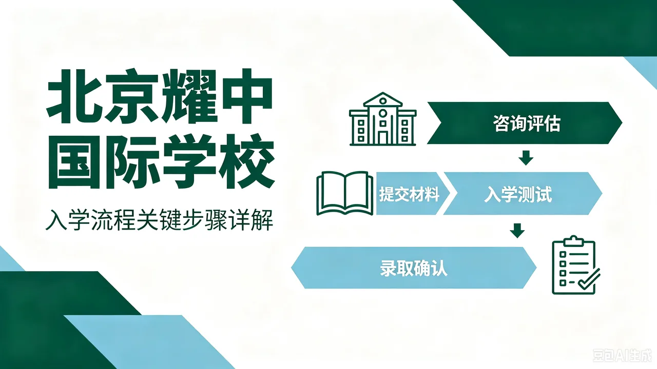 北京耀中国际学校入学流程关键步骤详解