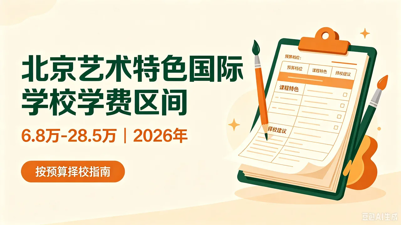 2026年北京艺术特色国际学校学费区间6.8万-28.5万,按预算择校指南
