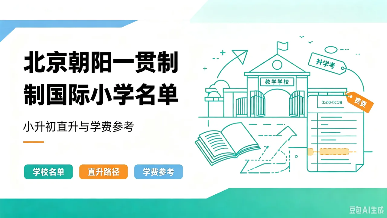 北京朝阳一贯制国际小学名单:小升初直升与学费参考
