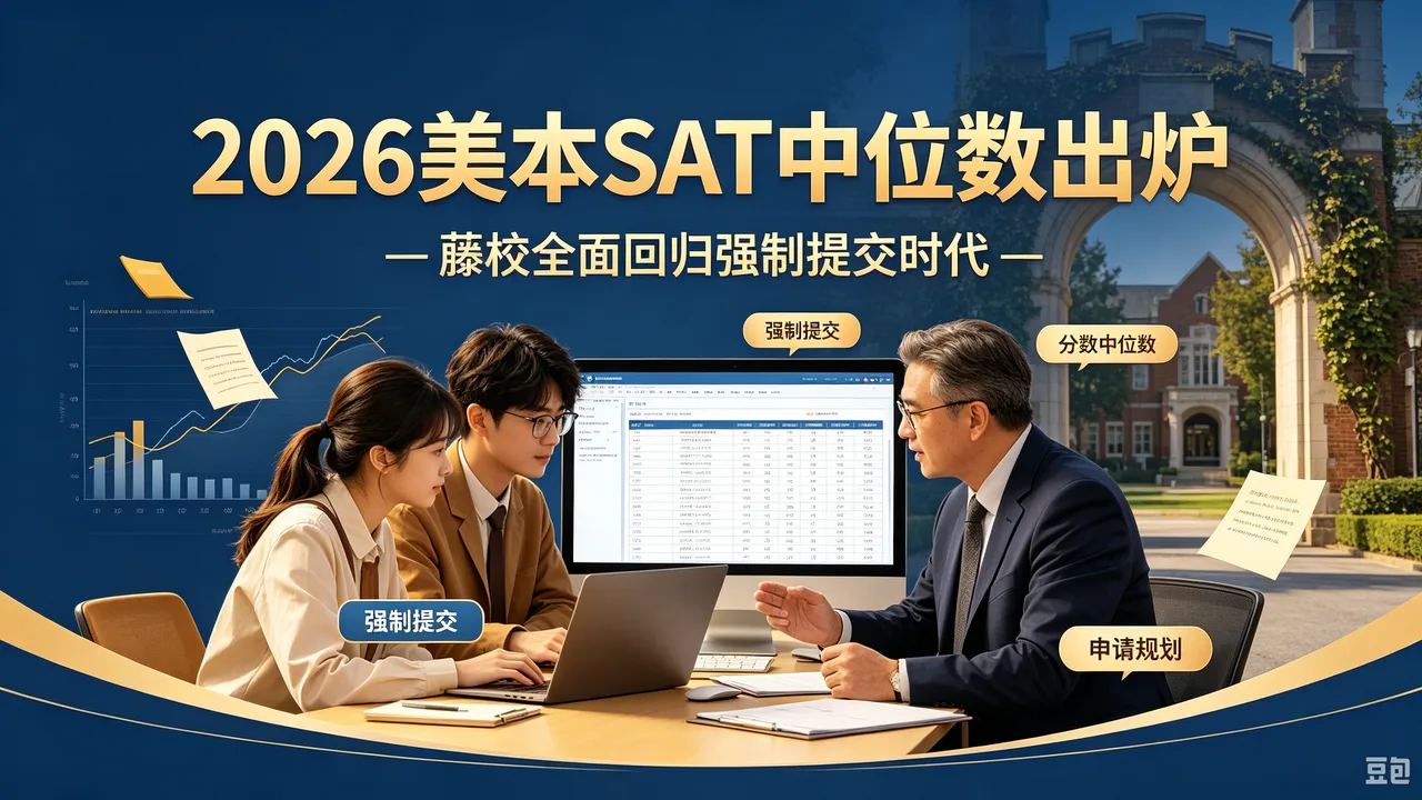 2026美本SAT中位数出炉:藤校全面回归强制提交时代