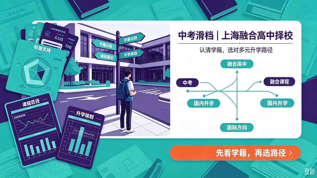 中考滑档|上海融合高中择校:认清学籍,选对多元升学路径
