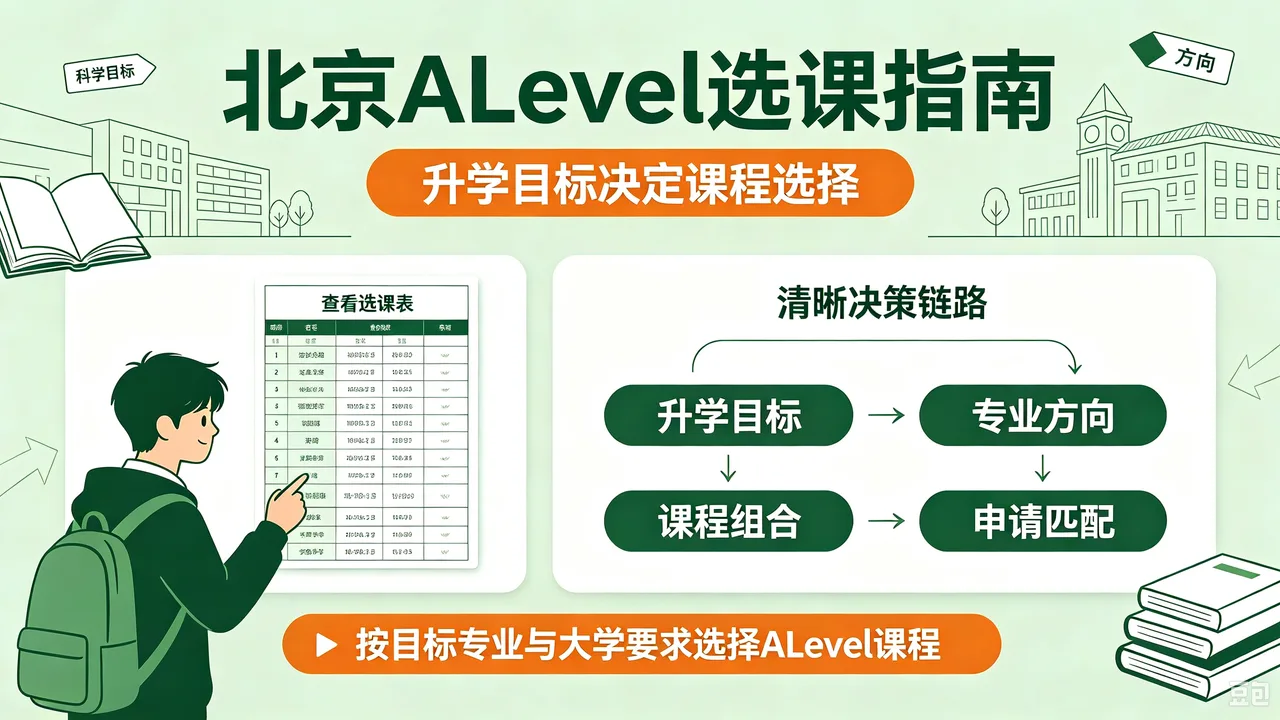 北京ALevel选课指南：升学目标决定课程选择