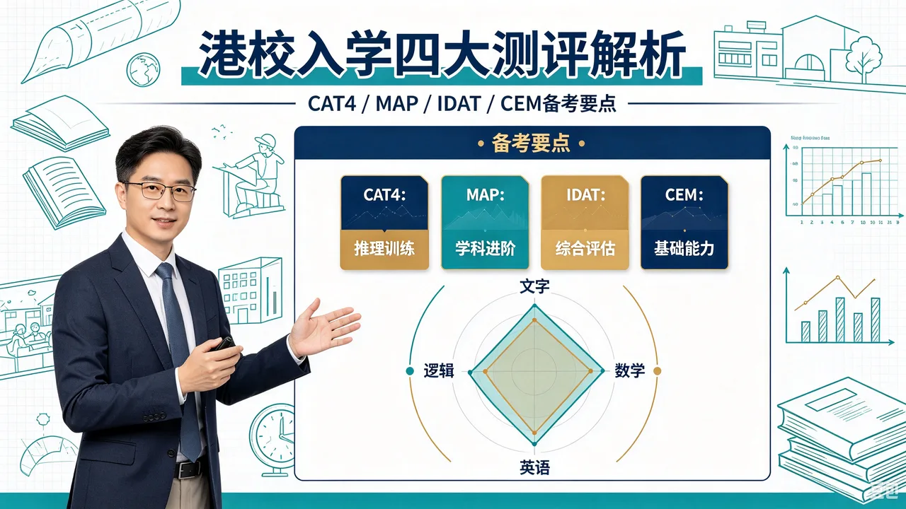 港校入学四大测评解析:CAT4/MAP/IDAT/CEM备考要点