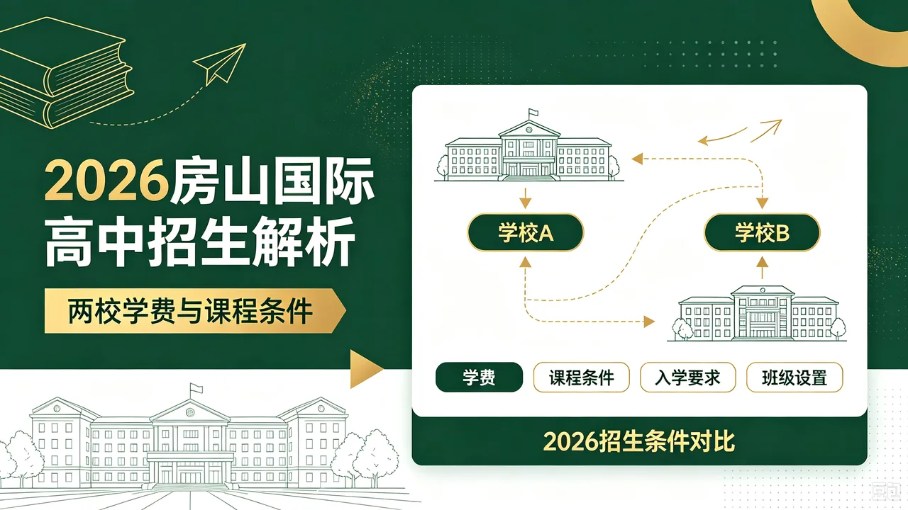 2026房山国际高中招生解析：两校学费与课程条件