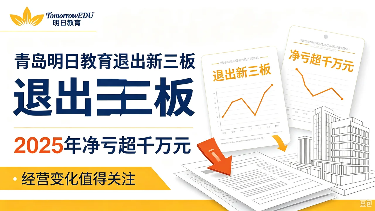 青岛明日教育退出新三板，2025年净亏超千万元