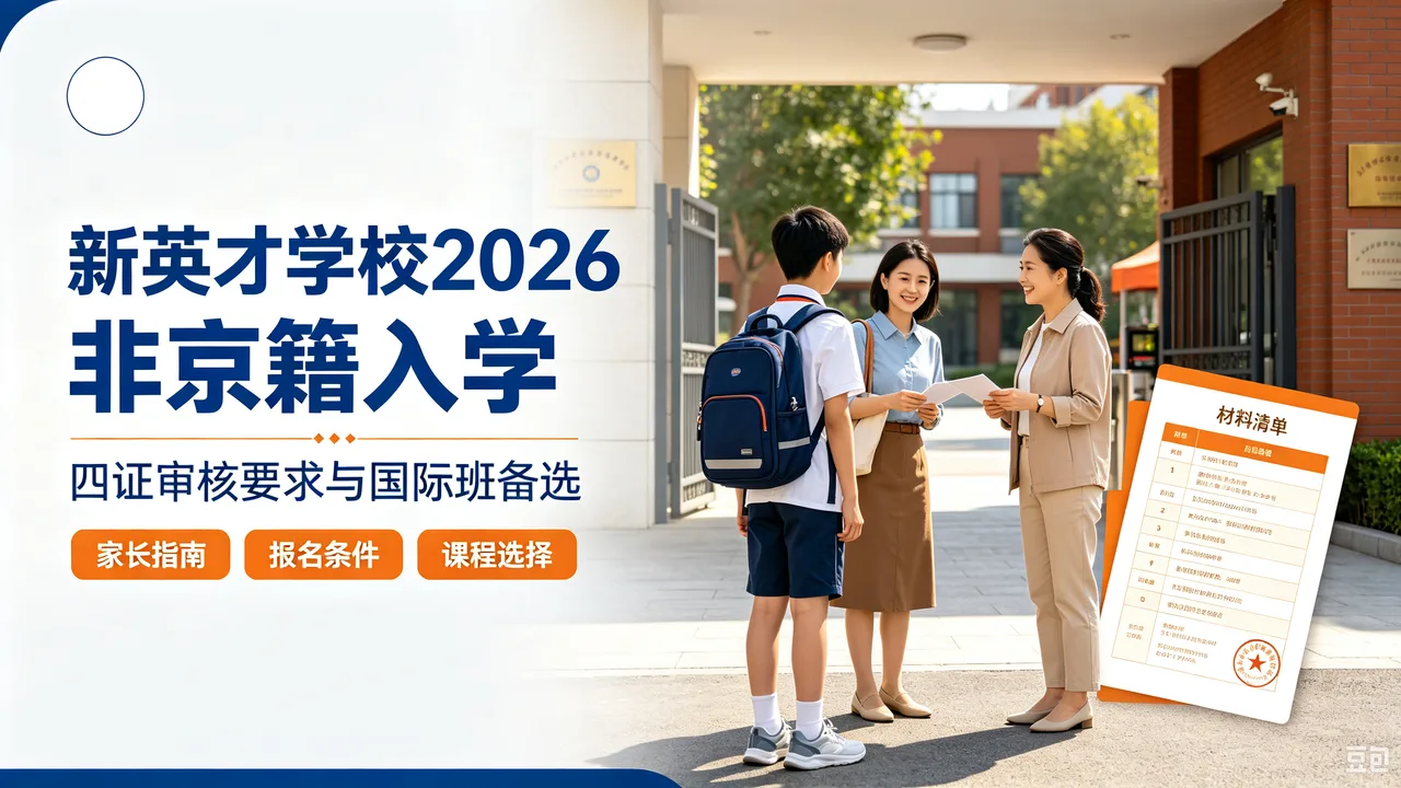 新英才学校2026非京籍入学:四证审核要求与国际班备选