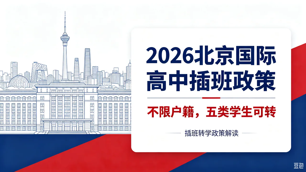 2026北京国际高中插班政策:不限户籍,五类学生可转
