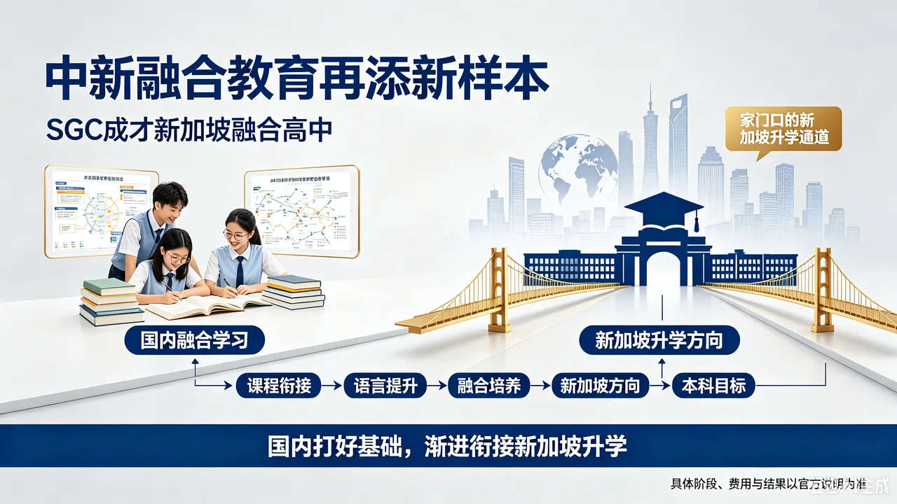 中新融合教育再添新样本:SGC成才新加坡融合高中打造“家门口”的新加坡升学通道