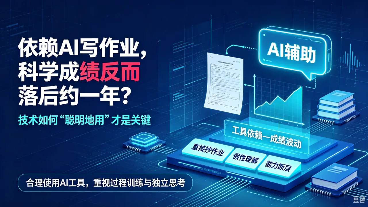 依赖AI写作业，科学成绩反而落后约一年？技术如何“聪明地用”才是关键