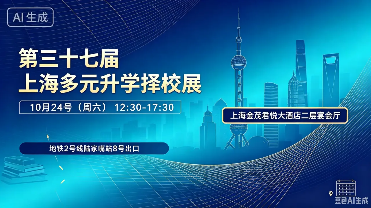 2027年春招启幕,上海国际学校择校展10月24日举行