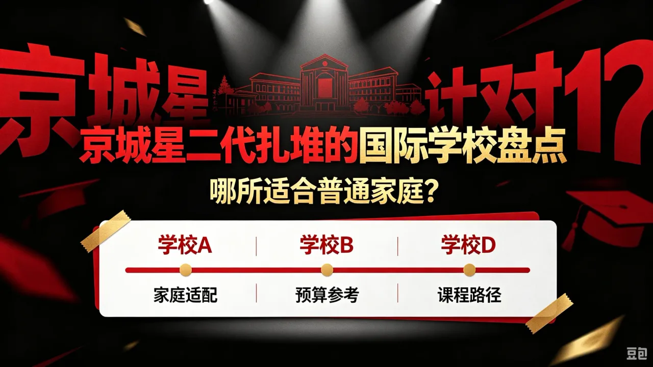 京城星二代扎堆的国际学校盘点:哪所适合普通家庭?