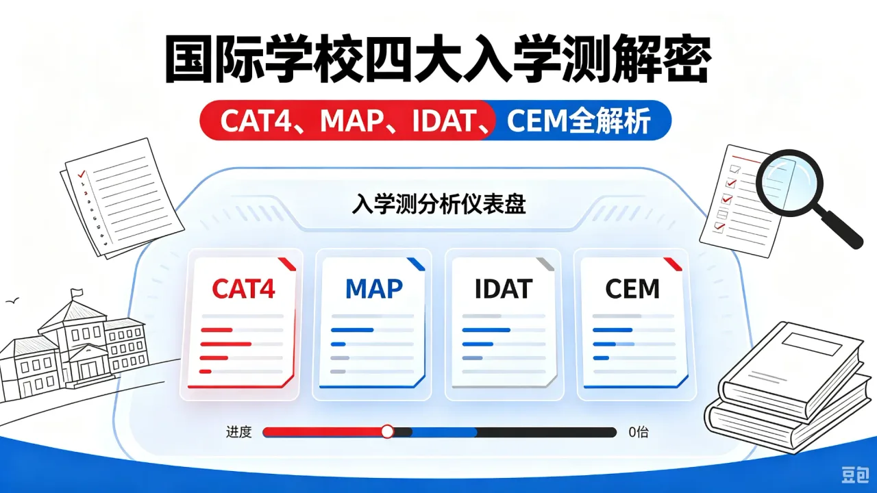 国际学校四大入学测解密:CAT4、MAP、IDAT、CEM全解析