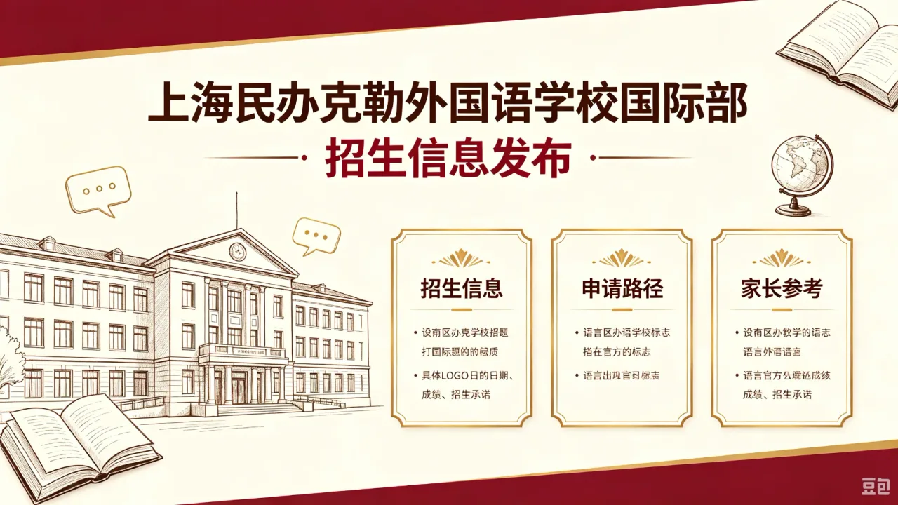 上海民办克勒外国语学校国际部招生信息发布