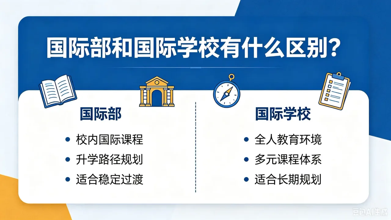 国际部和国际学校有什么区别？