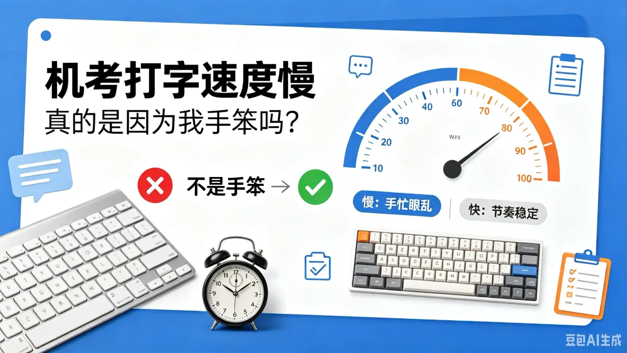 机考打字速度慢真的是因为我手笨吗?