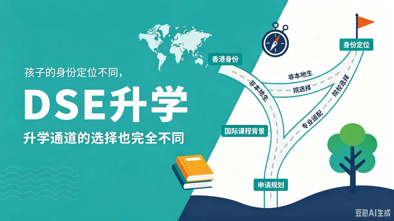 DSE升学：孩子的身份定位不同，升学通道的选择也完全不同