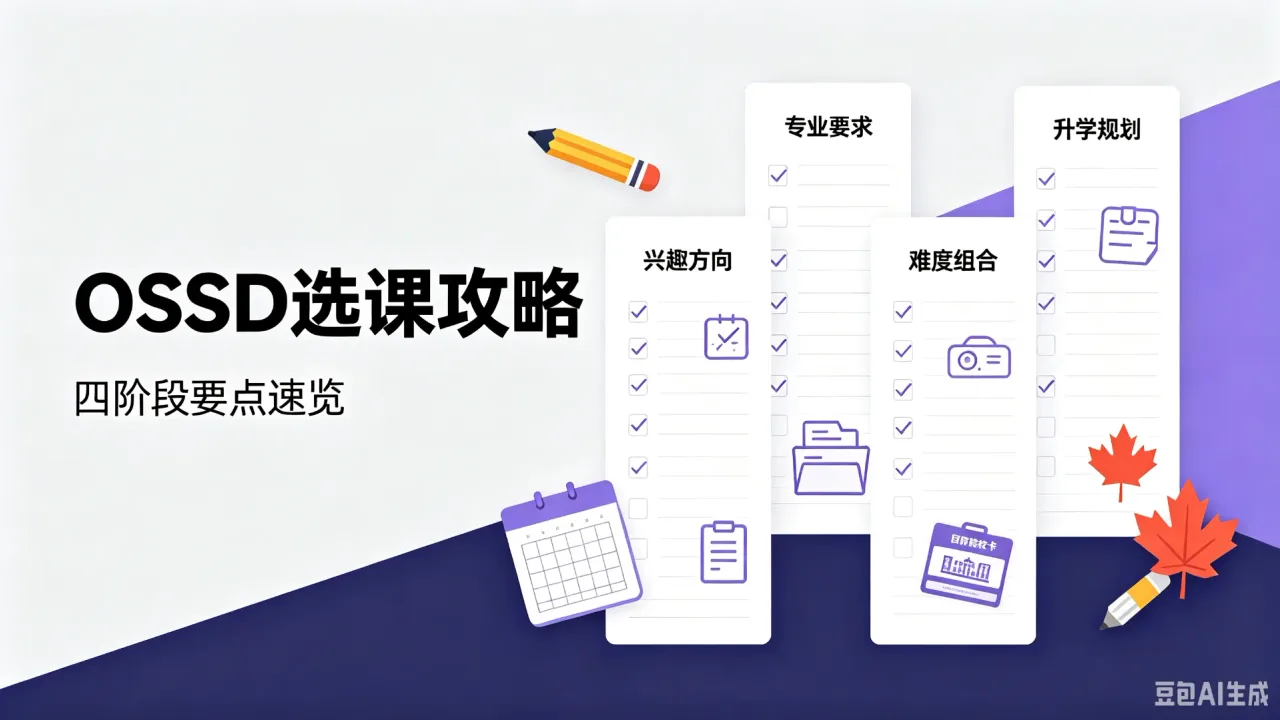 OSSD选课攻略,四阶段要点速览