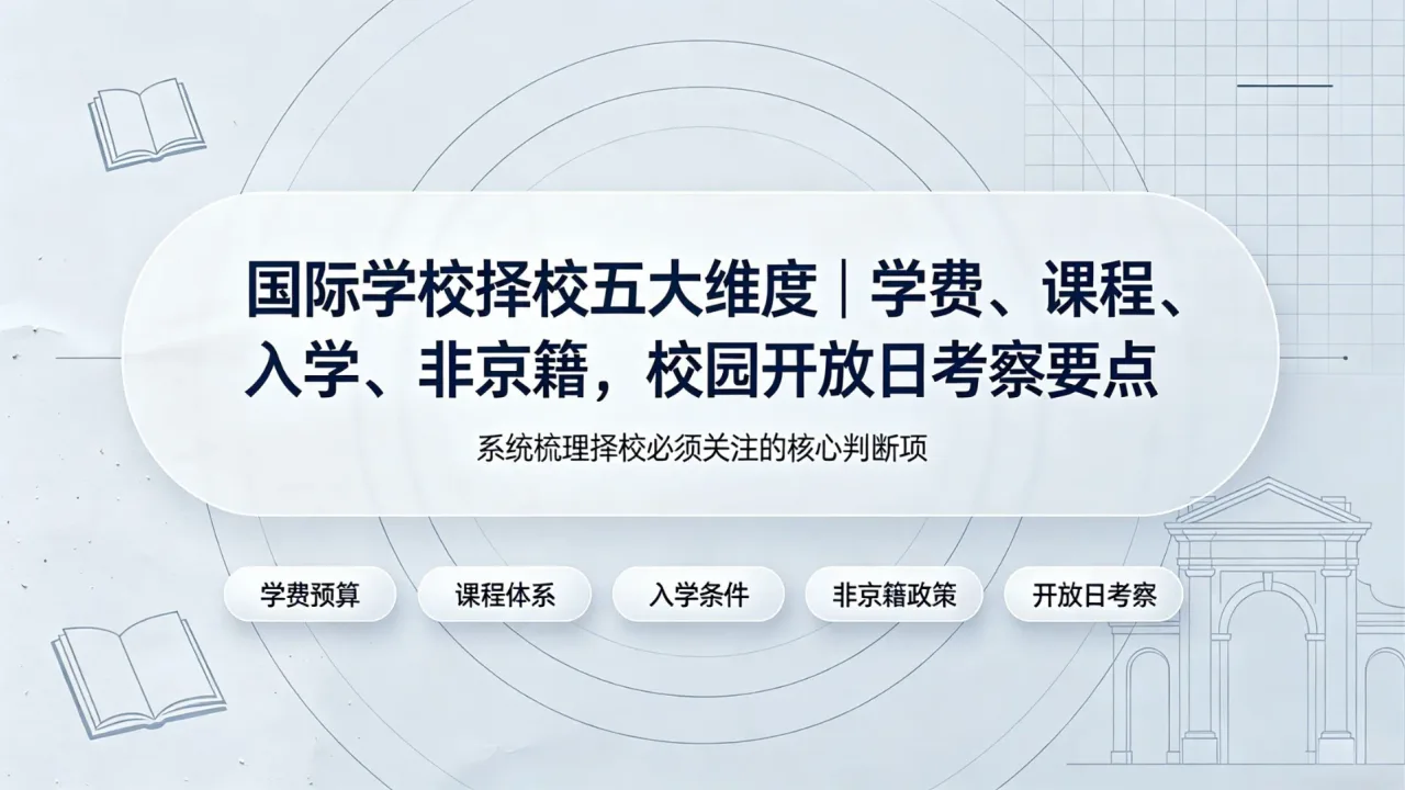 国际学校择校攻略:家长必知五大关键维度