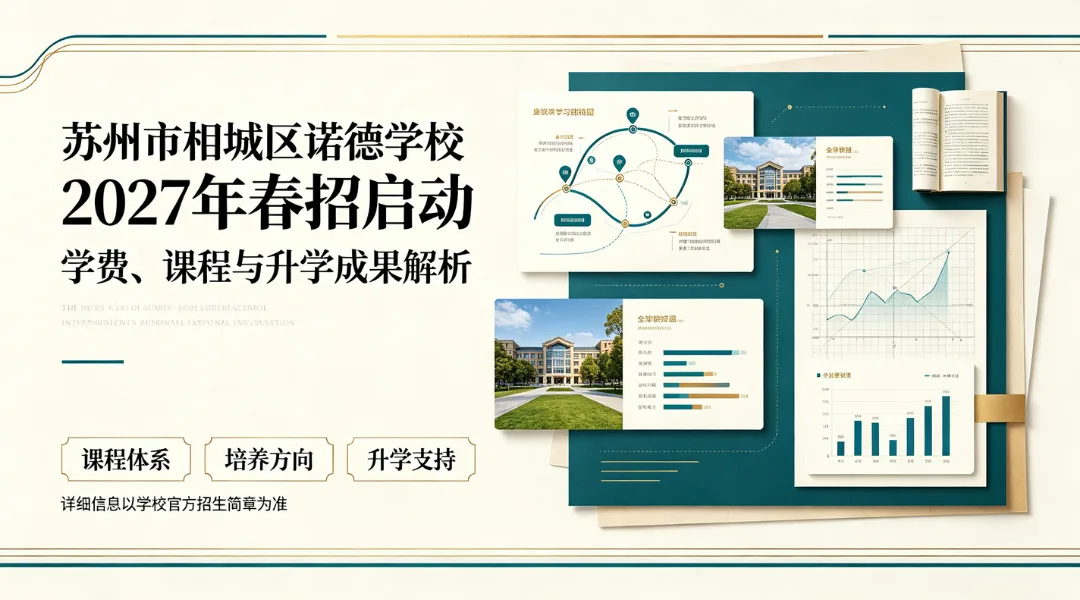 苏州市相城区诺德学校2027年春招启动:学费、课程与升学成果解析