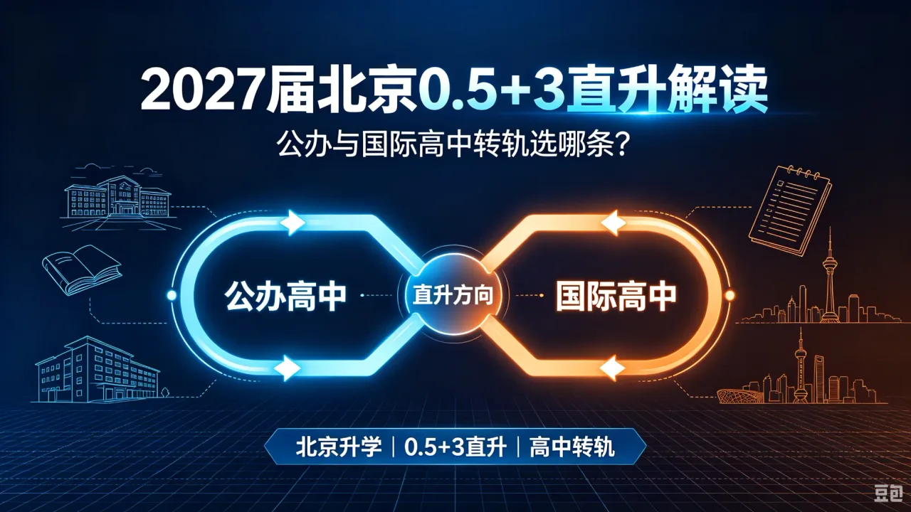 2027届北京0.5+3直升解读:公办与国际高中转轨选哪条?