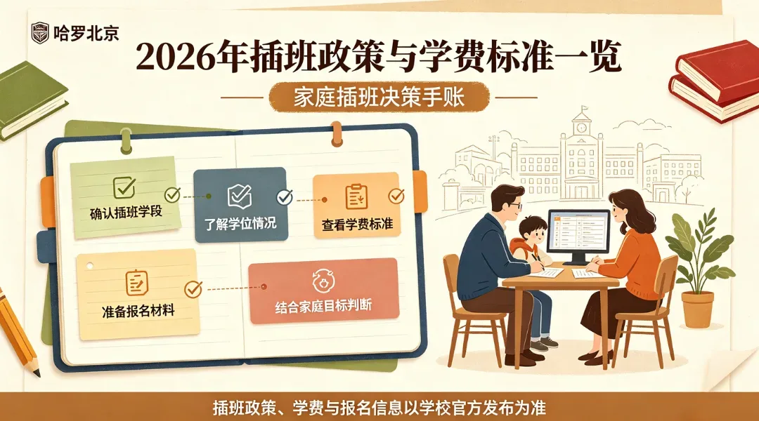 哈罗北京2026年插班政策与学费标准一览