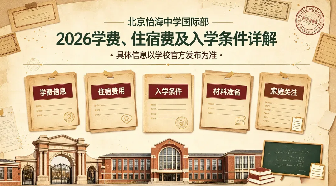 北京怡海中学国际部2026年学费住宿费及入学条件详解