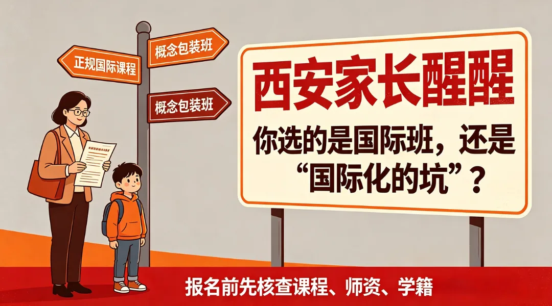 西安家长醒醒：你选的是国际班，还是“国际化的坑”？