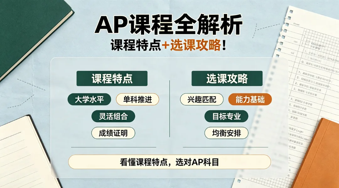 AP课程全解析|课程特点+选课攻略!