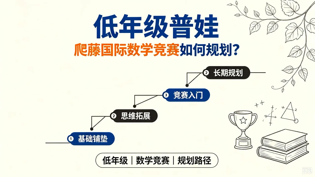 低年级普娃爬藤国际数学竞赛如何规划？