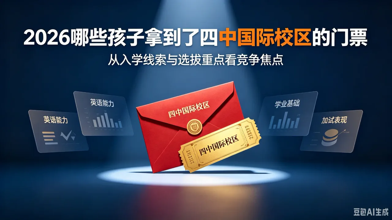 2026哪些孩子拿到了四中国际校区的门票