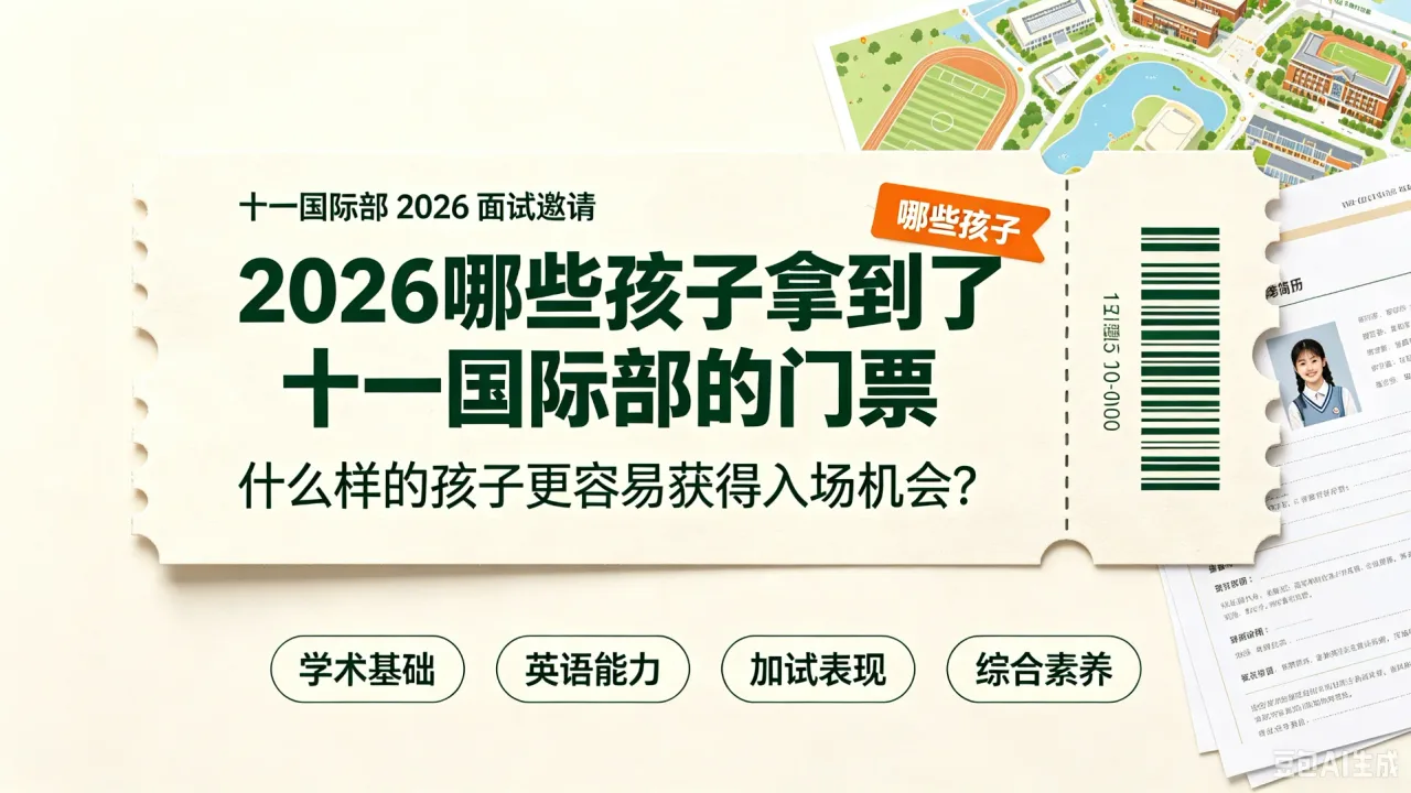 2026哪些孩子拿到了十一国际部的门票