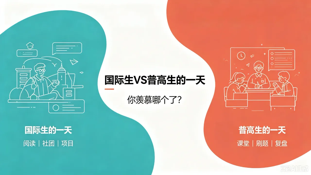 国际生VS普高生的一天，你羡慕哪个了？