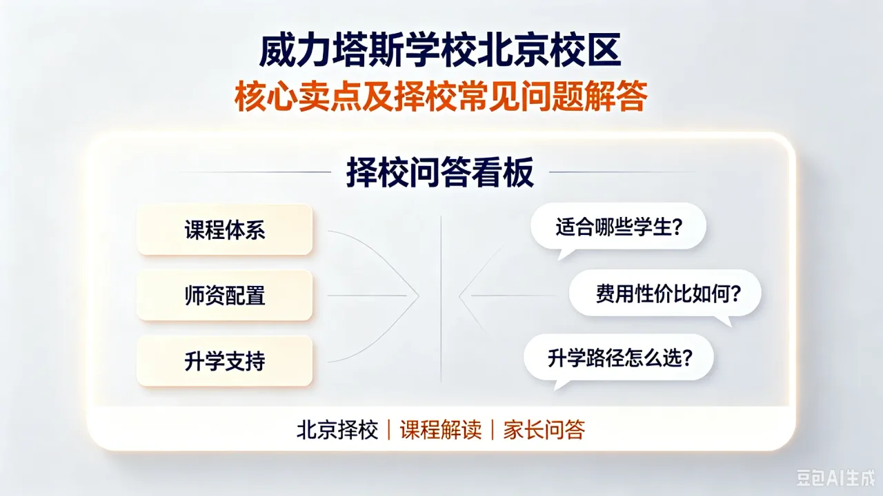 威力塔斯学校北京校区核心卖点及择校常见问题解答