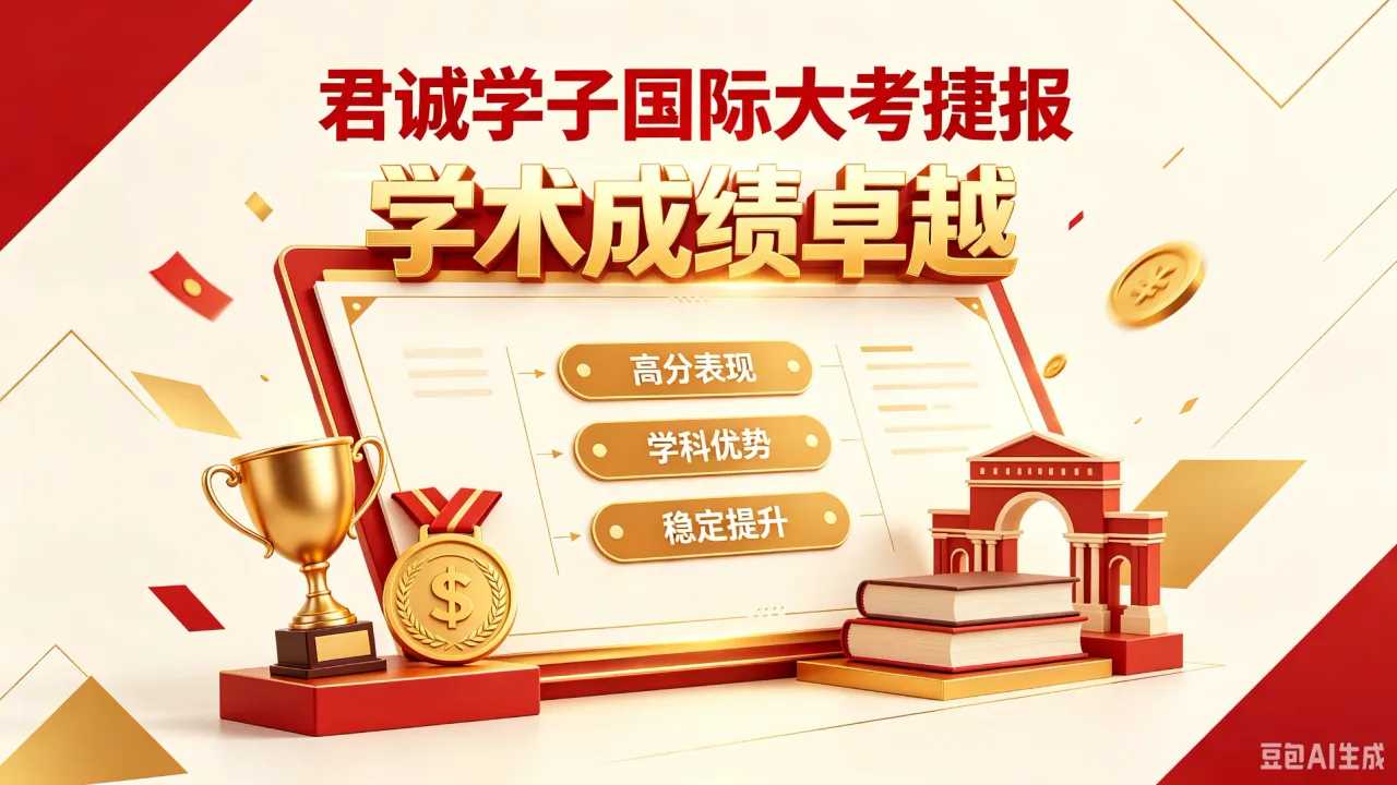 君诚学子国际大考捷报，学术成绩卓越