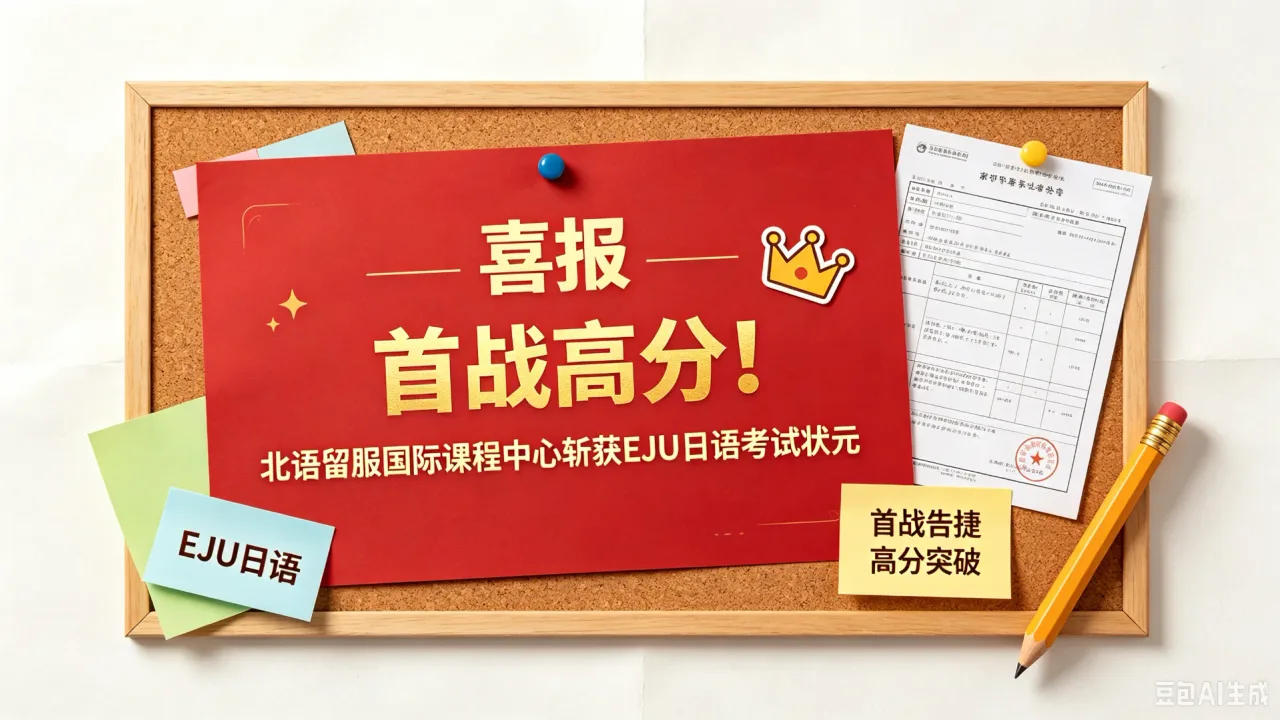 喜报 | 首战高分！北语留服国际课程中心斩获EJU日语考试状元