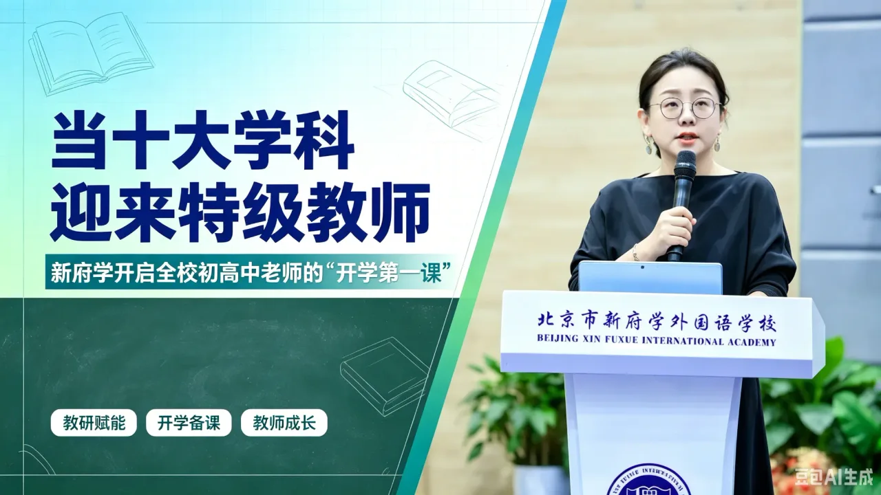 当十大学科迎来特级教师,新府学开启全校初高中老师的“开学第一课”