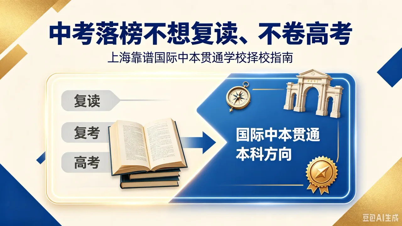 中考落榜不想复读、不卷高考:上海靠谱国际中本贯通学校择校指南
