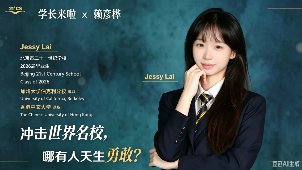 北京二十一世纪学校学长来啦|冲击世界名校:哪有人天生勇敢?
