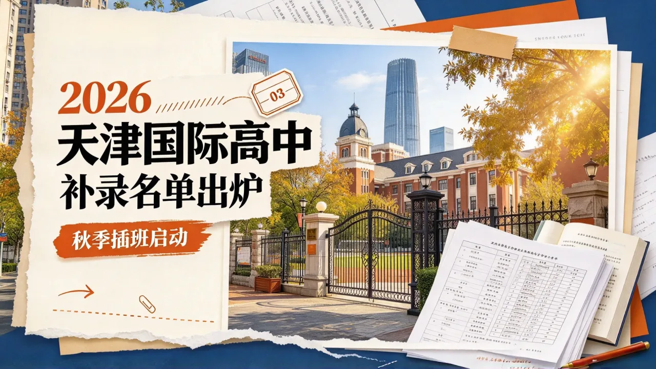 2026天津国际高中补录名单出炉,秋季插班启动