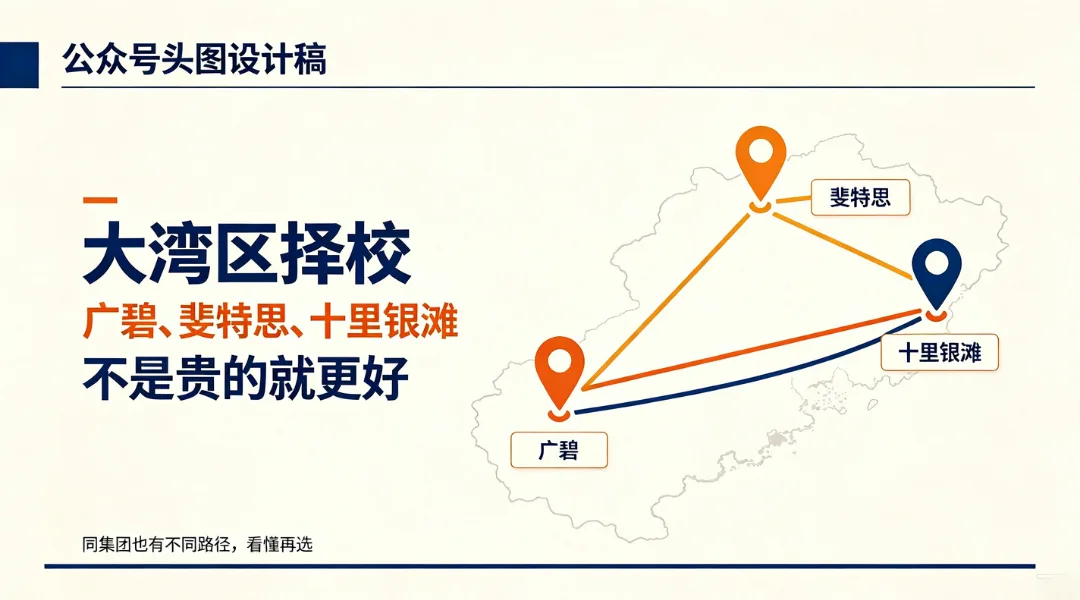 大湾区择校｜广碧、斐特思、十里银滩，不是贵的就更好