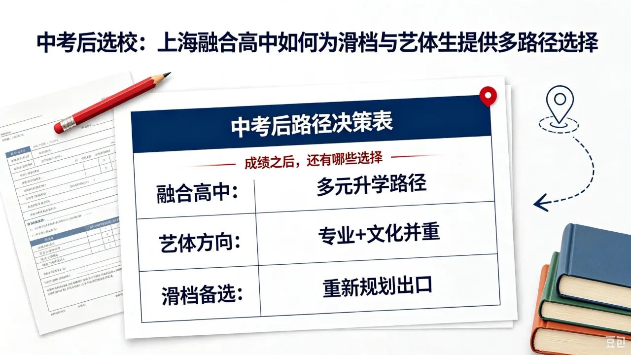 中考后选校:上海融合高中如何为滑档与艺体生提供多路径选择
