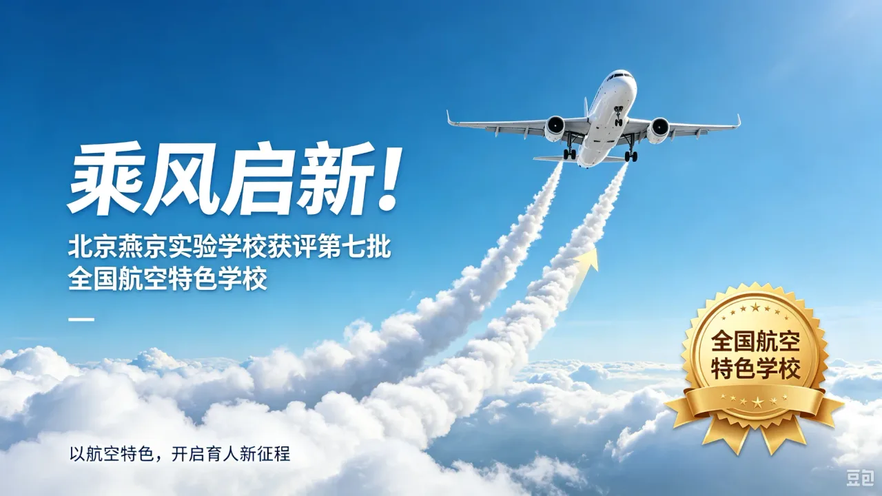 乘风启新!北京燕京实验学校获评第七批全国航空特色学校
