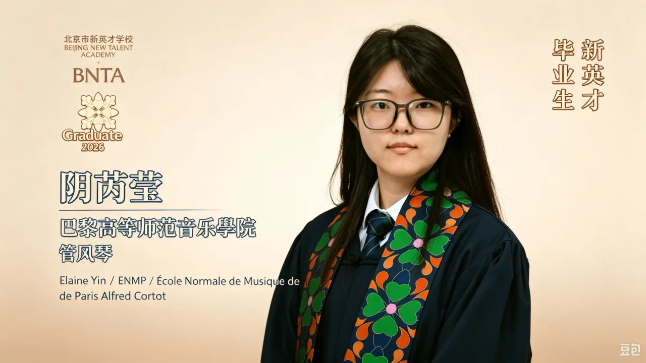 阴芮莹：以管风琴为桥，打通通往欧洲古典音乐的大门 | 新英才学校毕业生专访（2026）