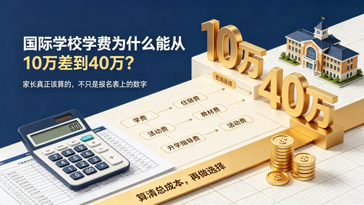 国际学校学费为什么能从10万差到40万?家长真正该算的,不只是报名表上的数字