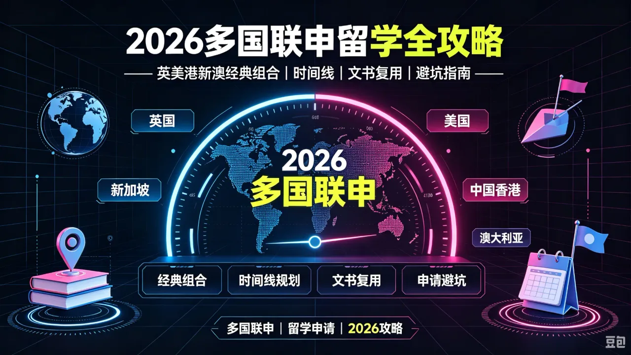 2026 多国联申留学全攻略｜英美港新澳经典组合、时间线、文书复用、避坑指南